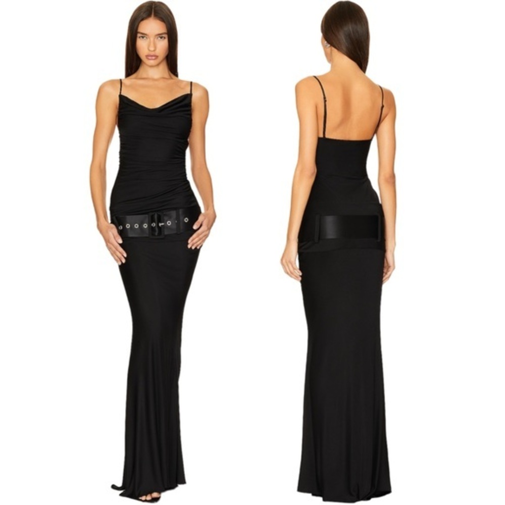 Retrofete | Deia Maxi Dress in Black - Size Small